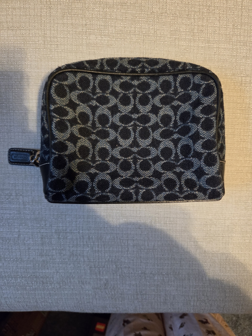 Coach Signature Cosmetics Case Denim Blue Y2k